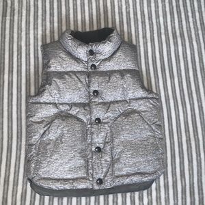 GAP Toddler Silver Puffer Vest Sz 3